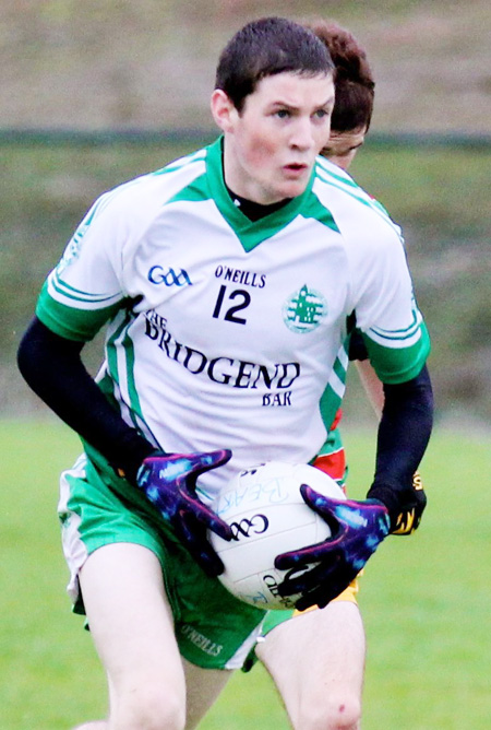 Action from the division three senior reserve football league match against Burt.