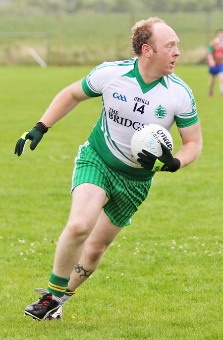 Action from the division three senior reserve football league match against Burt.