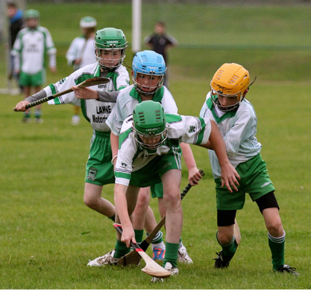 Action from the under 12 hurling game between Aodh Ruadh and MacCumhaill's.