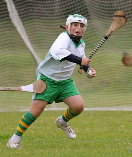 Action from the under 12 hurling game between Aodh Ruadh and MacCumhaill's.