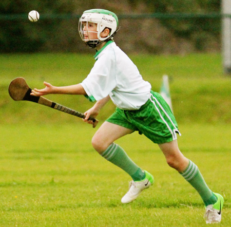 Action from the under 12 hurling game between Aodh Ruadh and MacCumhaill's.