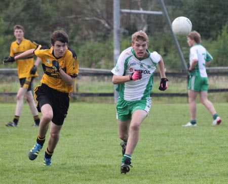 Action from the under 18 county league semi-final against Saint Eunan's.