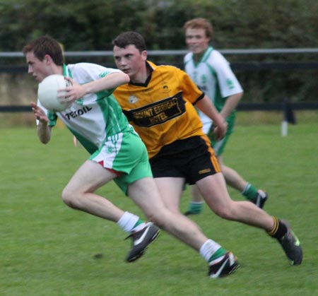 Action from the under 18 county league semi-final against Saint Eunan's.