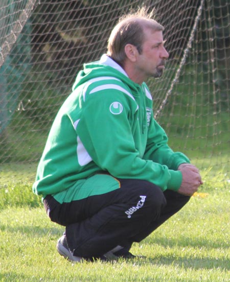 Action from the division three senior reserve football league match against Urris.