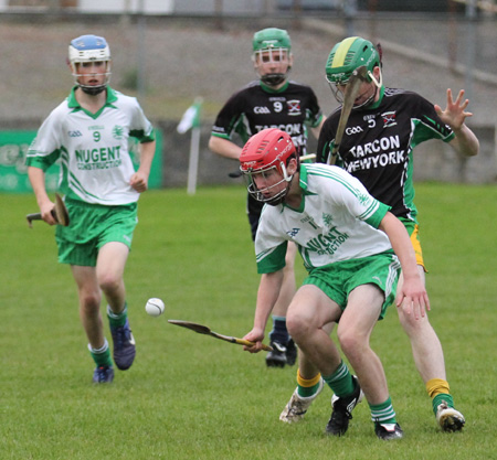 Action from the under 16 hurling game between Aodh Ruadh and Setanta.