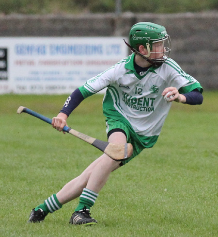 Action from the under 16 hurling game between Aodh Ruadh and Setanta.