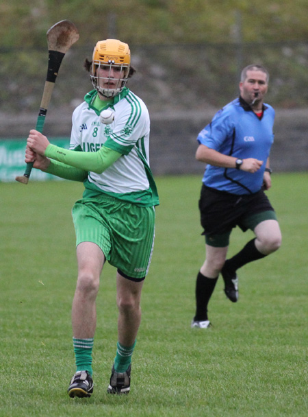 Action from the under 16 hurling game between Aodh Ruadh and Setanta.