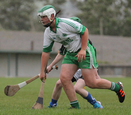 Action from the under 16 hurling game between Aodh Ruadh and Setanta.