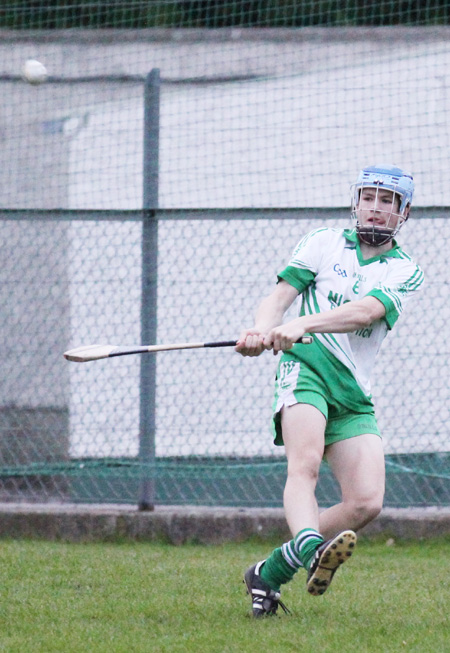 Action from the under 16 hurling game between Aodh Ruadh and Setanta.