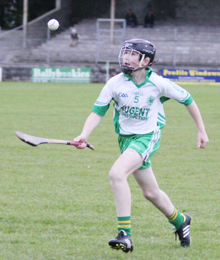 Action from the under 16 hurling game between Aodh Ruadh and Setanta.