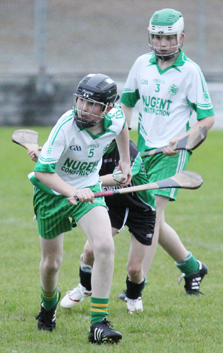 Action from the under 16 hurling game between Aodh Ruadh and Setanta.