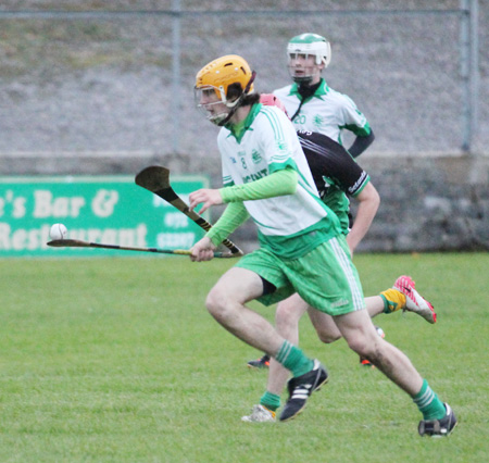 Action from the under 16 hurling game between Aodh Ruadh and Setanta.