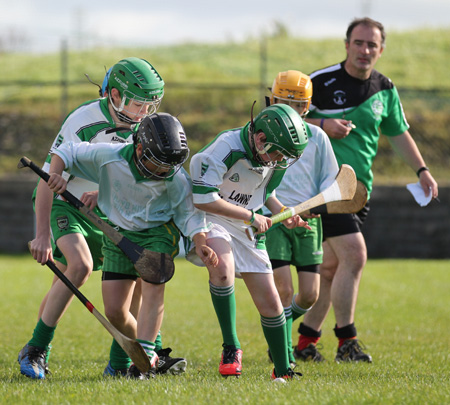 Action from the Aodh Ó Dlaigh tournament in Father Tierney Park.