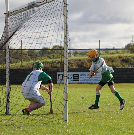 Action from the Aodh Ó Dlaigh tournament in Father Tierney Park.