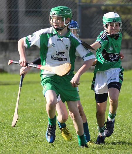 Action from the Aodh Ó Dlaigh tournament in Father Tierney Park.