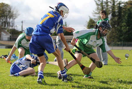 Action from the Aodh Ó Dlaigh tournament in Father Tierney Park.