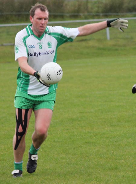 Action from the division three senior reserve football league match against Muff.