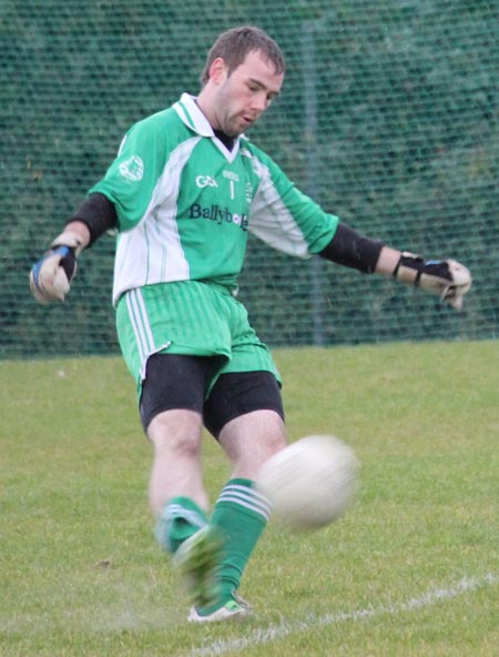 Action from the division three senior reserve football league match against Muff.