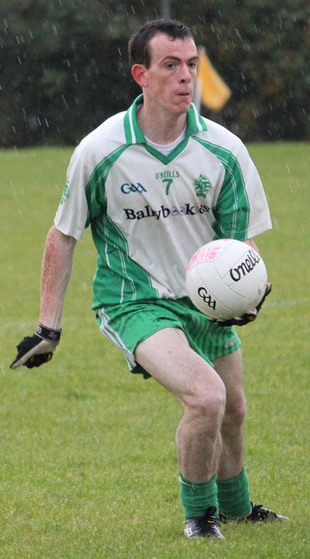 Action from the division three senior reserve football league match against Muff.