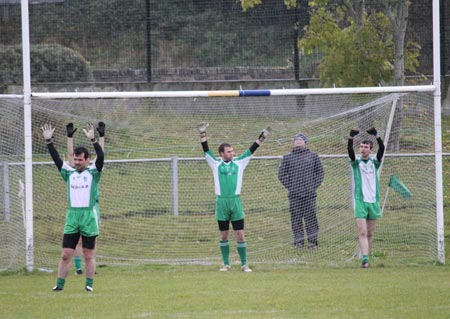 Action from the division three senior reserve football league match against Muff.