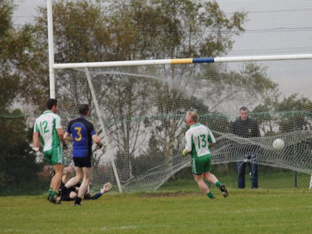 Action from the division three senior reserve football league match against Muff.