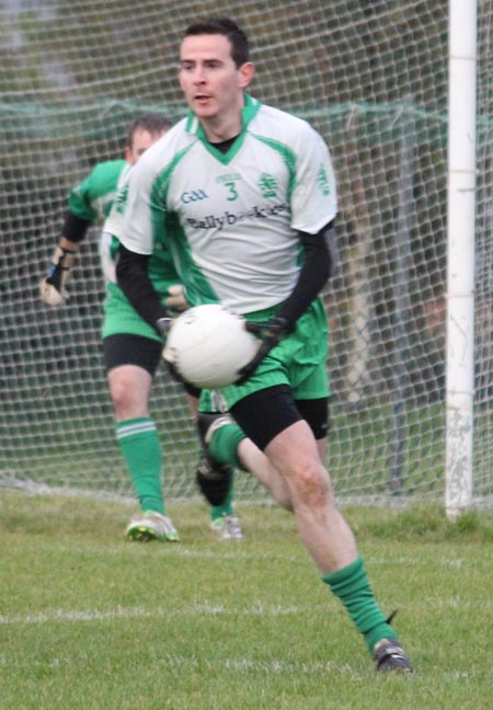 Action from the division three senior reserve football league match against Muff.