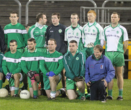 Action from the intermediate football championship semi-final against Naomh Colmcille.