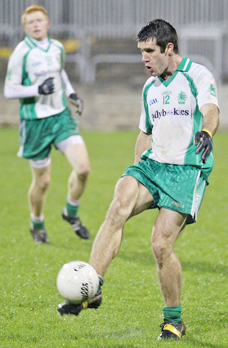 Action from the intermediate football championship semi-final against Naomh Colmcille.