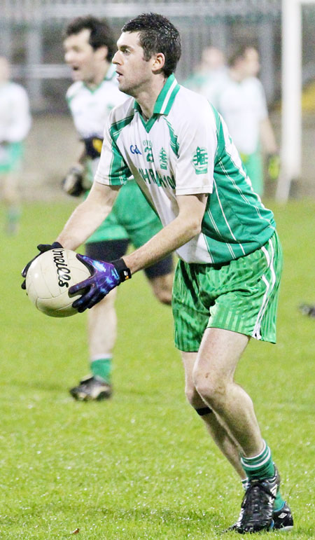 Action from the intermediate football championship semi-final against Naomh Colmcille.