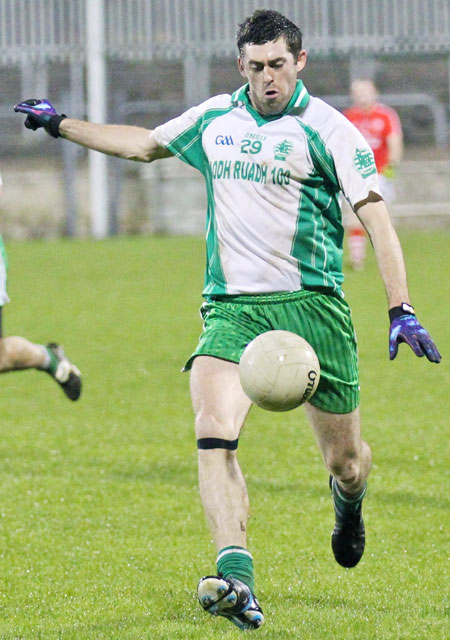 Action from the intermediate football championship semi-final against Naomh Colmcille.