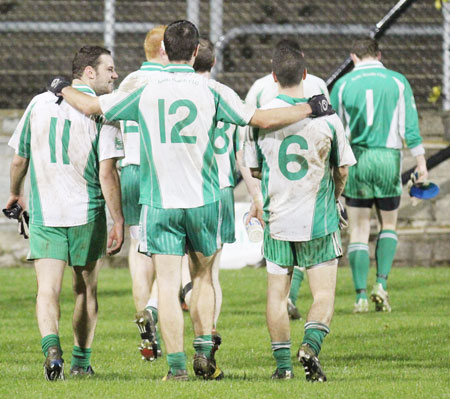 Action from the intermediate football championship semi-final against Naomh Colmcille.