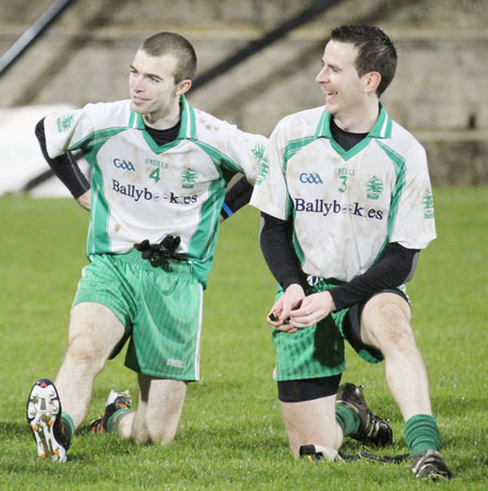 Action from the intermediate football championship semi-final against Naomh Colmcille.