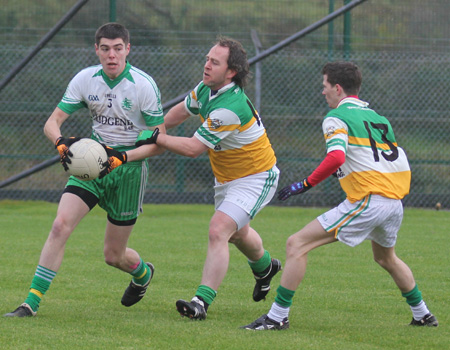 Action from the intermediate reserve football championship final against Buncrana.