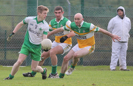 Action from the intermediate reserve football championship final against Buncrana.