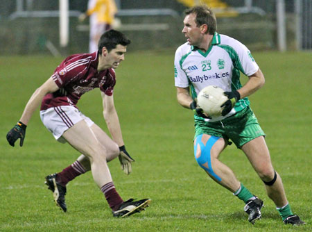 Action from the intermediate football championship final against Termon.