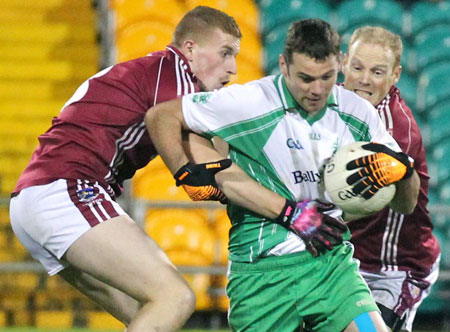 Action from the intermediate football championship final against Termon.