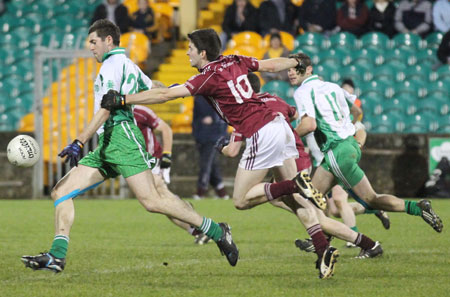 Action from the intermediate football championship final against Termon.