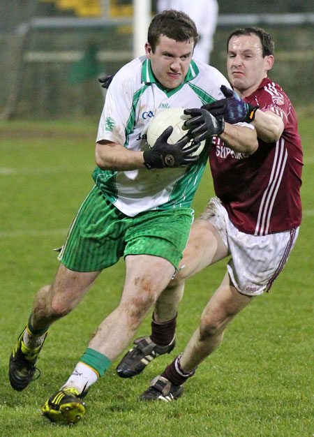Action from the intermediate football championship final against Termon.