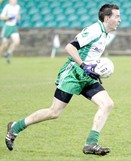 Action from the intermediate football championship final against Termon.