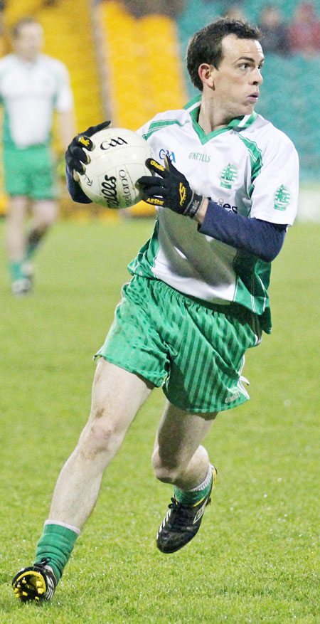 Action from the intermediate football championship final against Termon.