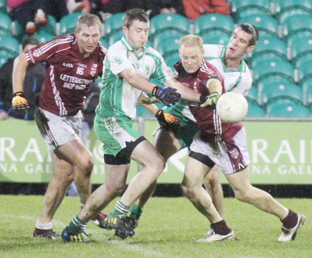 Action from the intermediate football championship final against Termon.