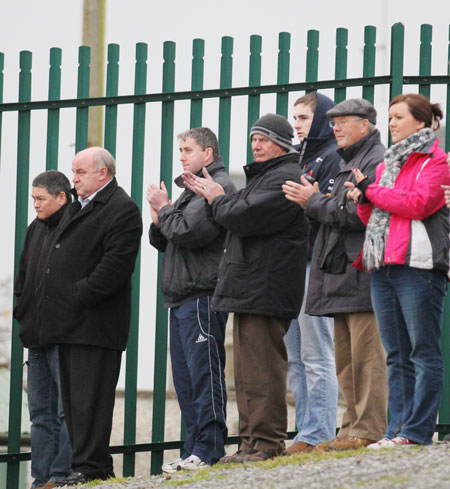 Action from the division three senior reserve football league match against Muff.