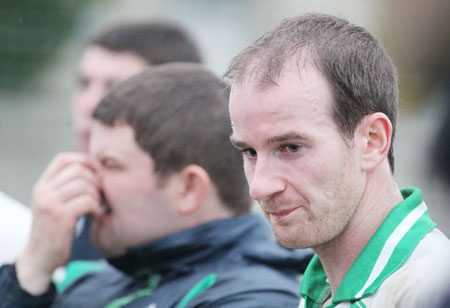 Action from the division three senior reserve football league match against Muff.