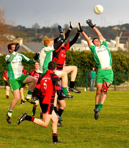 Action from the senior division 3 match against Red Hugh's.