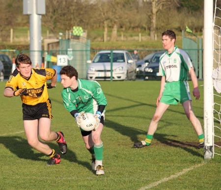 Action from the under 18 county league semi-final against Saint Eunan's.