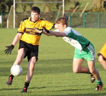 Action from the under 18 county league semi-final against Saint Eunan's.