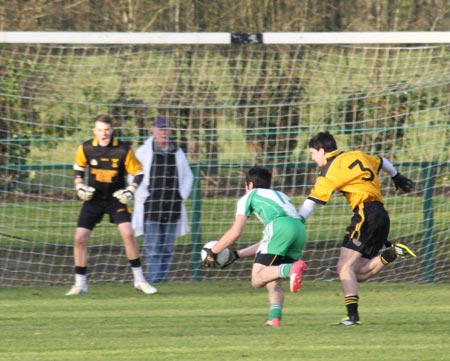 Action from the under 18 county league semi-final against Saint Eunan's.