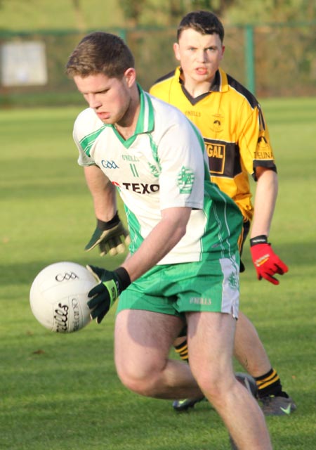 Action from the under 18 county league semi-final against Saint Eunan's.