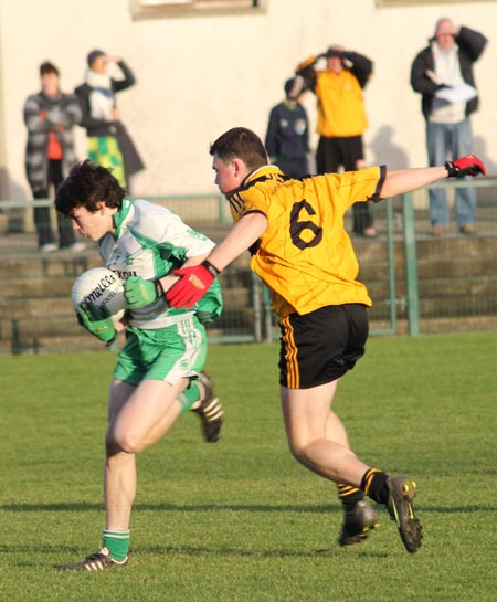 Action from the under 18 county league semi-final against Saint Eunan's.