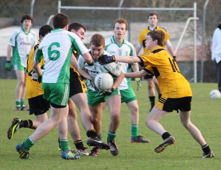 Action from the under 18 county league semi-final against Saint Eunan's.